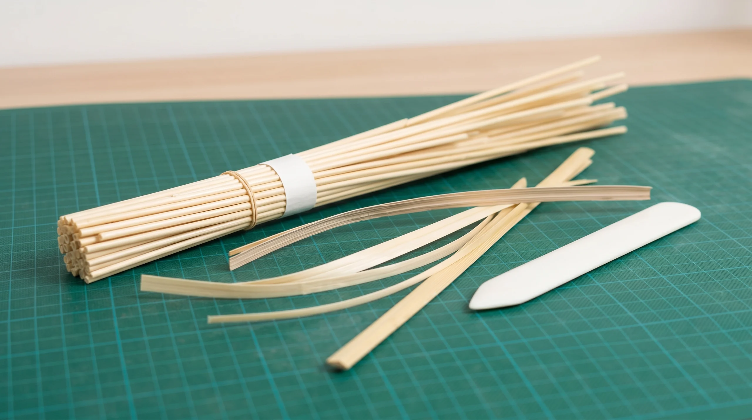 image d'un plan de travail pour la marqueterie de paille